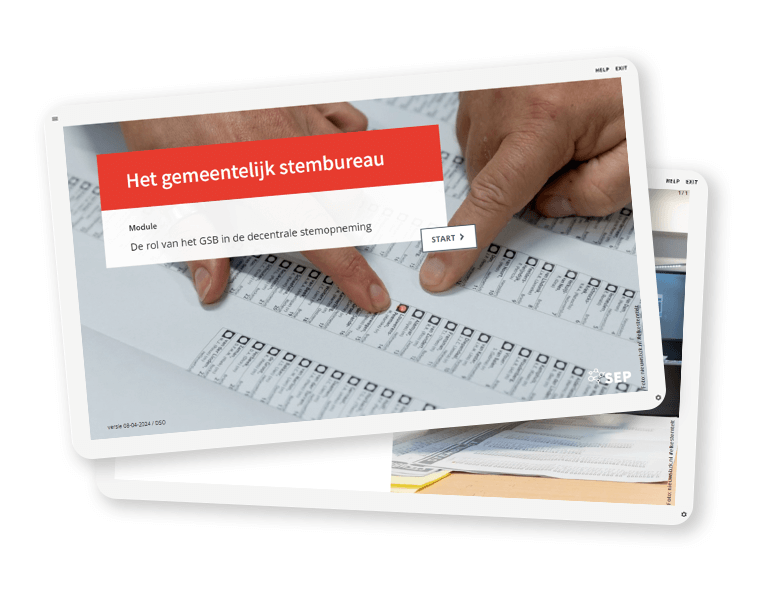 Het gemeentelijk stembureau